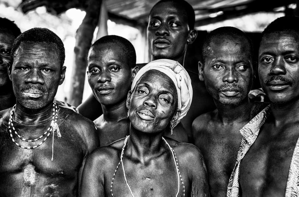African Group Portrait by Joxe Inazio Kuesta Garmendia — canvas wall art