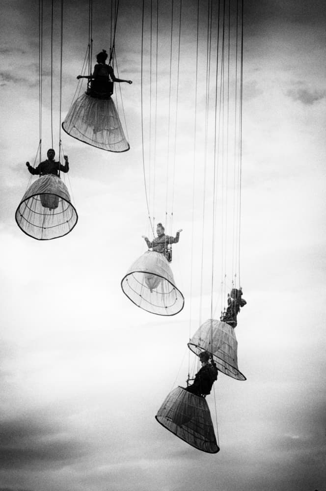Hanging Performers Sky by Julien Oncete — canvas wall art