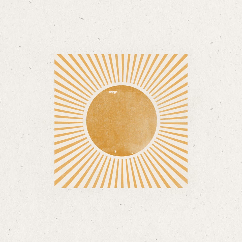 Radiant Sunburst by THE MIUUS STUDIO — canvas wall art
