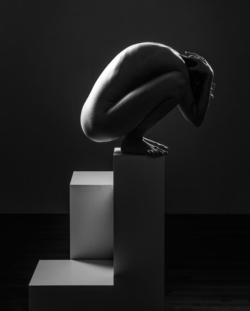 Sculpted Human Form by Luc Stalmans — canvas wall art