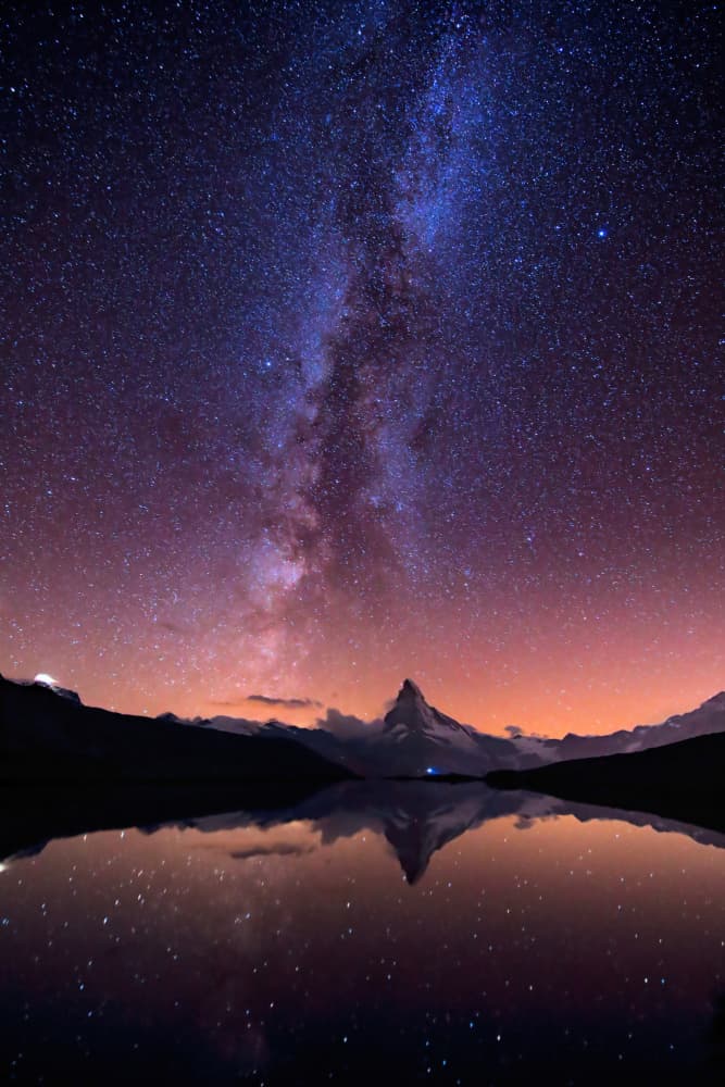 Milky Way Mountain Reflection by Judith Kuhn — canvas wall art