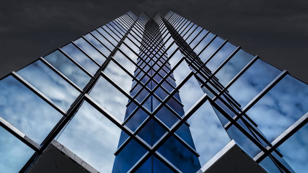 Modern Glass Skyscraper by Atsushi Inamura — canvas wall art
