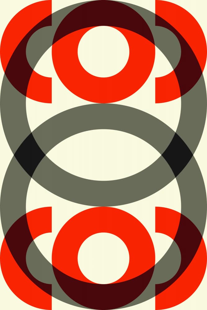 Abstract Geometric Circles by Petr Strnad — canvas wall art