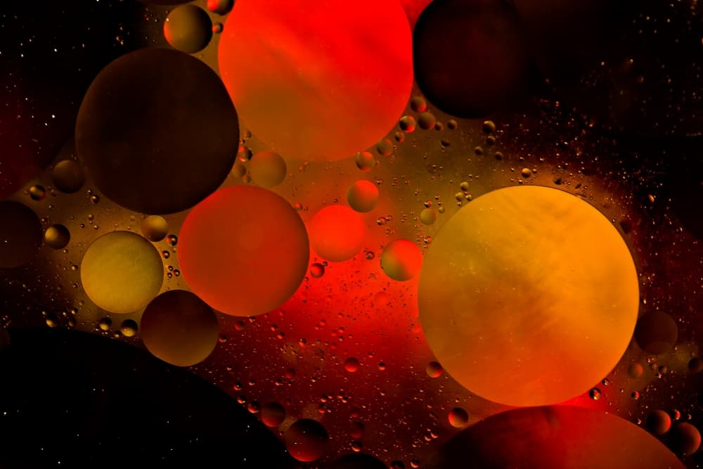 Glowing Liquid Orbs by Heather Bonadio — canvas wall art