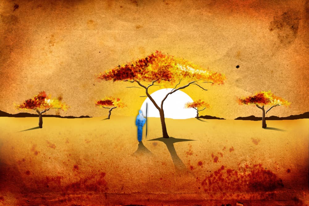 African Sunset Journey by Rafal Kulik — canvas wall art