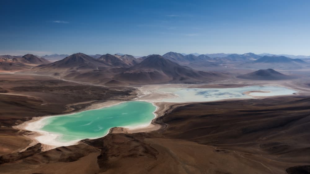 Turquoise Desert Lakes by Rostovskiy Anton — canvas wall art