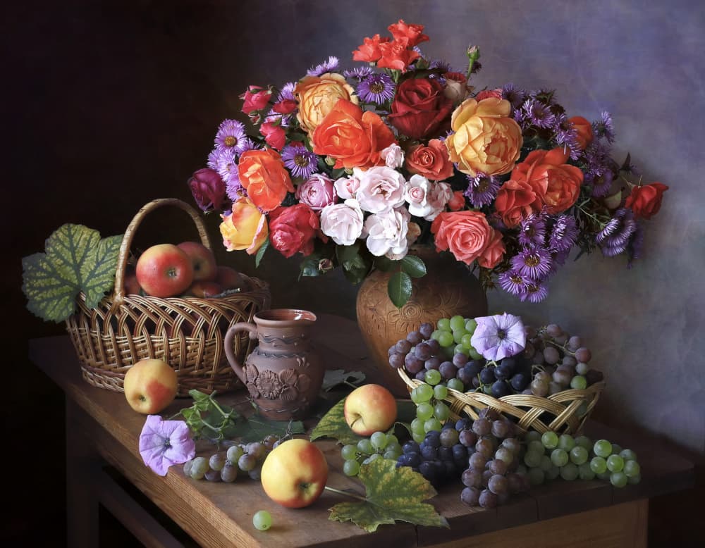 Rich Autumn Arrangement by Tatyana Skorokhod — canvas wall art