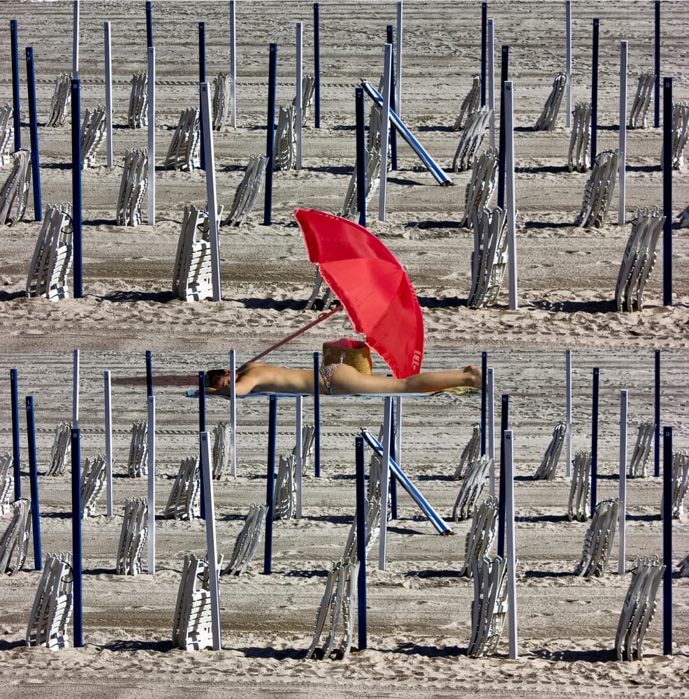 Summer Beach Solitude by Jois Domont ( J.L.G.) — canvas wall art