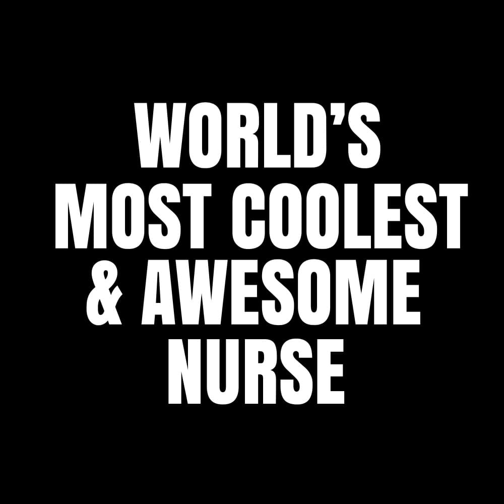World's Coolest Nurse by Happie Eagle — canvas wall art