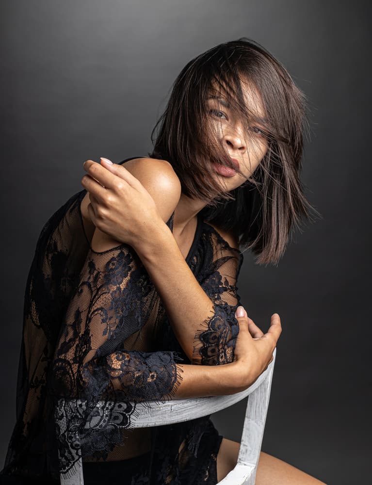 Mysterious Woman In Lace by Boris Lichtman — canvas wall art