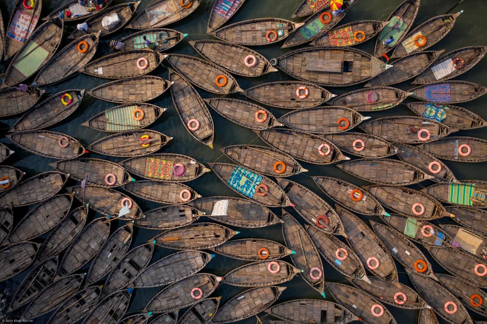 Aerial Boat Market by Azim Khan Ronnie — canvas wall art