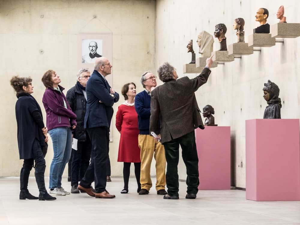 Museum Visitors Viewing Art by Tom Baetsen - xlix.nl — canvas wall art