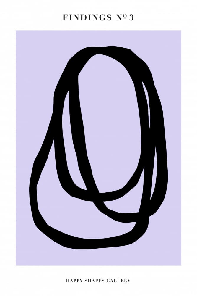 Organic Loops Abstract by Maren Gross — canvas wall art