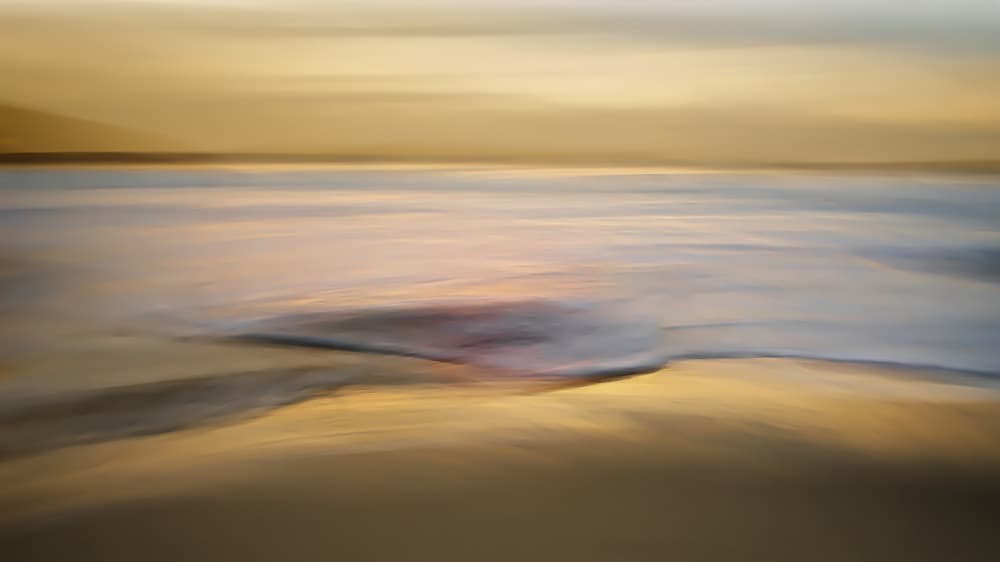 Blurred Ocean Sunset by Santiago Pascual Buye — canvas wall art