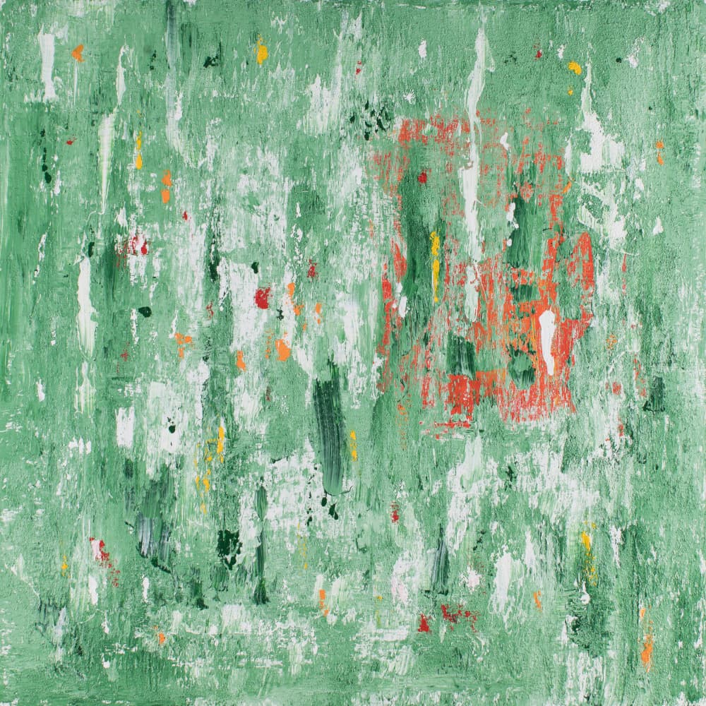 Green Abstract Textures by Jonas Weikel — canvas wall art