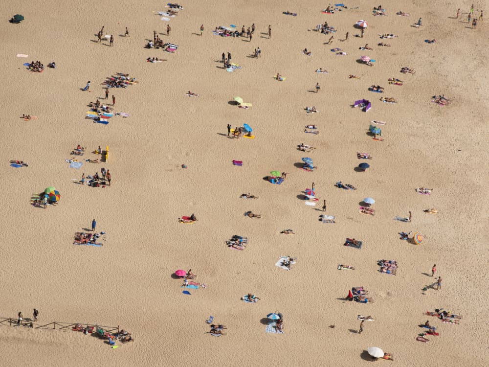 Overhead Summer Beach by Primož Kožuh — canvas wall art