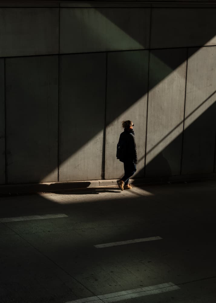 Urban Light And Shadow by Rudy Mareel — canvas wall art
