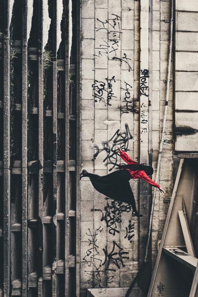 Urban Leap Red by Kurosaki Sangan — canvas wall art