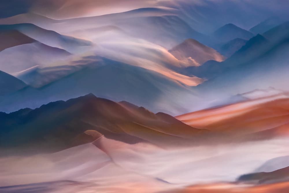 Misty Desert Dunes by Robin Wechsler — canvas wall art