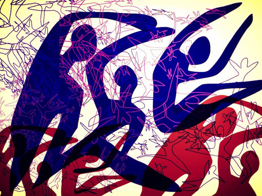 Dynamic Dance Movement by Jocelyn Wortley — canvas wall art