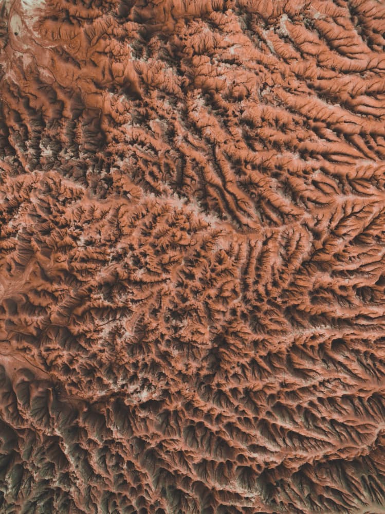 Red Earth Badlands by Javier Pardina — canvas wall art