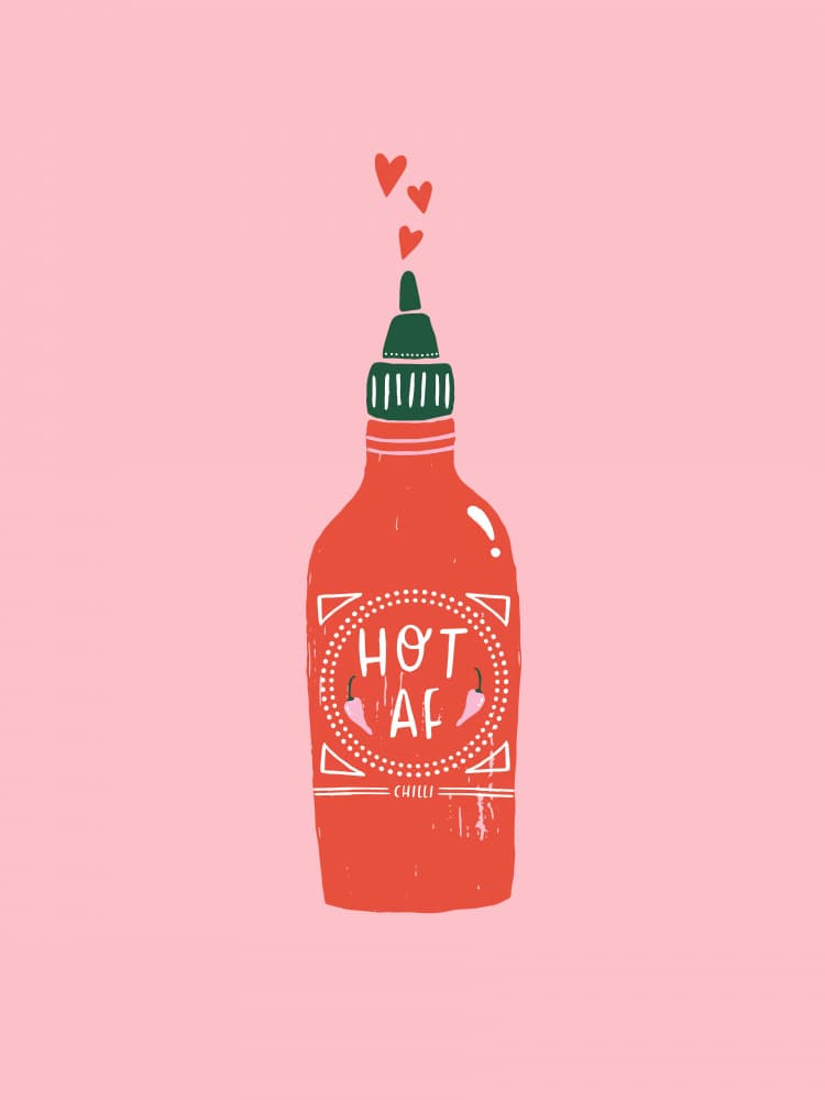 Hot Sauce Love by Aislinn Simmonds — canvas wall art