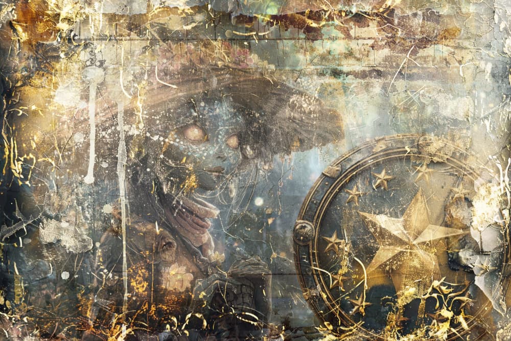 Eerie Star Shield by Rafal Kulik — canvas wall art