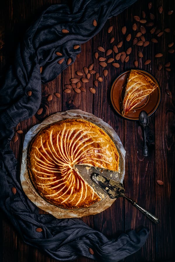 Delicious Golden King Cake by Denisa VLAICU — canvas wall art