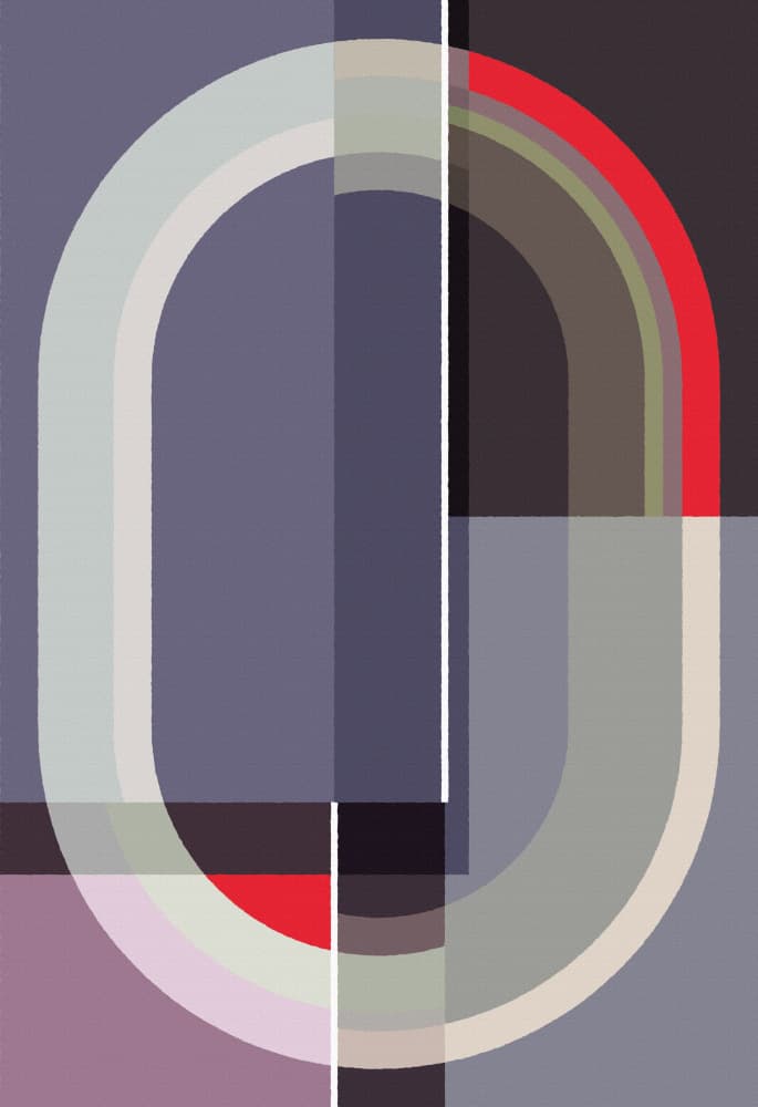 Abstract Geometric Arches by Rafa Mateo — canvas wall art