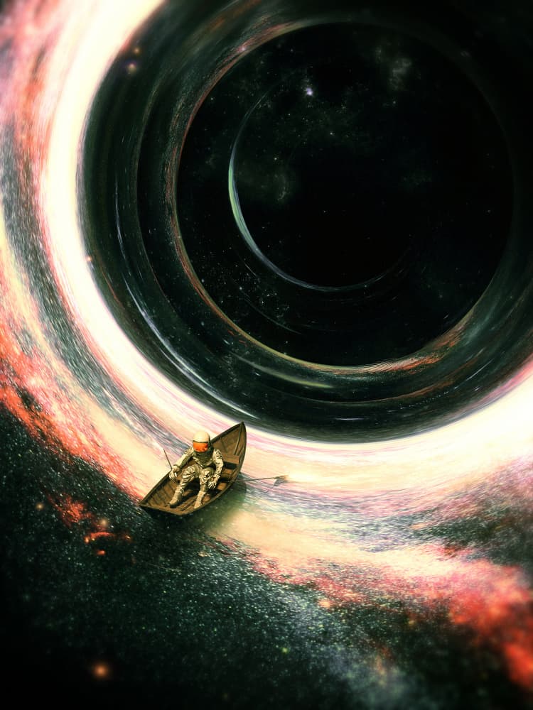 Astronaut's Cosmic Journey by Nicebleed — canvas wall art