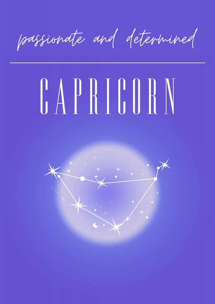 Passionate Determined Capricorn by Amélie — canvas wall art