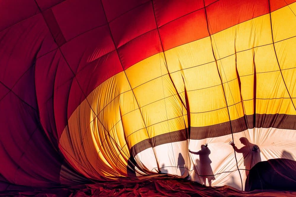Warm Balloon Glow by M. Emre Erol — canvas wall art
