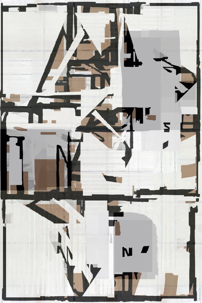 Abstract Urban Structure by cartissi — canvas wall art