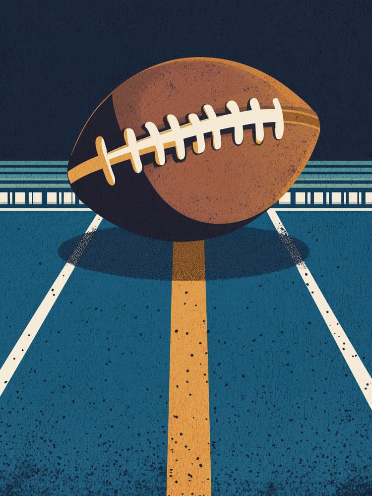 Game Day Football by Pictufy Studio IV — canvas wall art