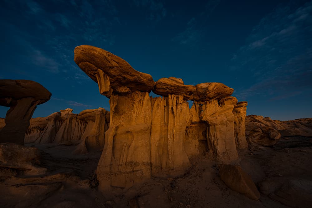 Golden Hour Hoodoos by Lydia Jacobs — canvas wall art