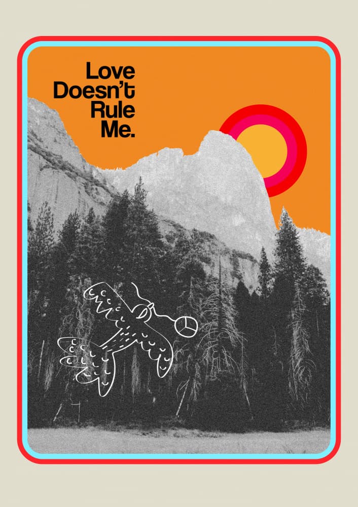 Love Doesnt Rule Me by Frances Collett — canvas wall art
