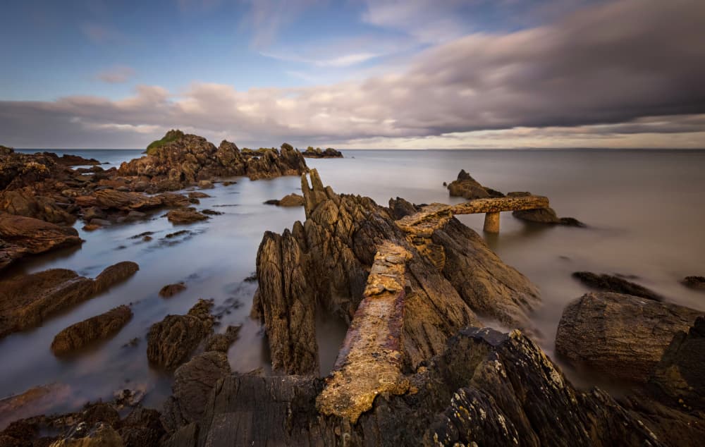 Rugged Coastal Shore by Anne Berger — canvas wall art
