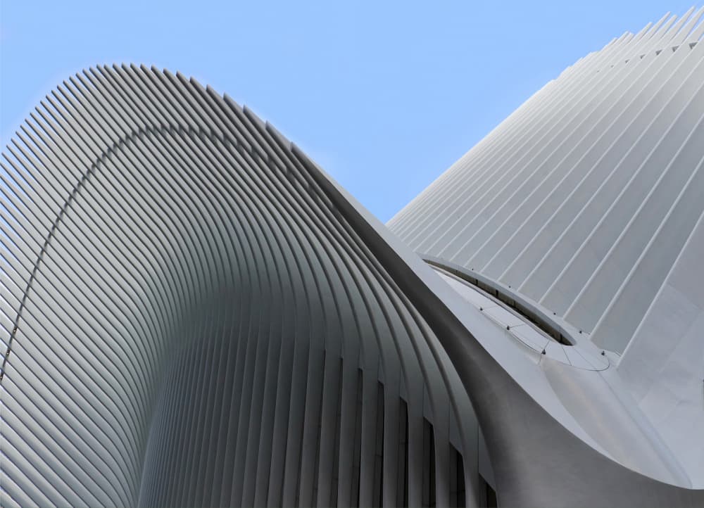 Modern Architectural Curves by Aliza Riza — canvas wall art