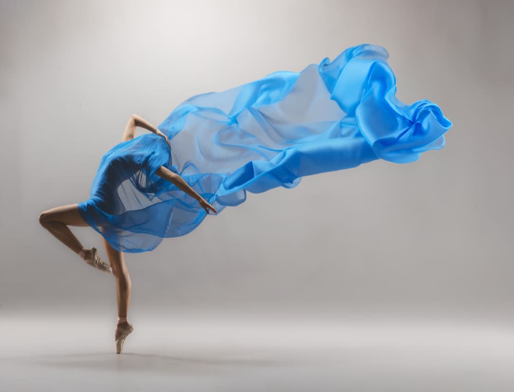 Flowing Blue Dancer by Lisdiyanto Suhardjo — canvas wall art