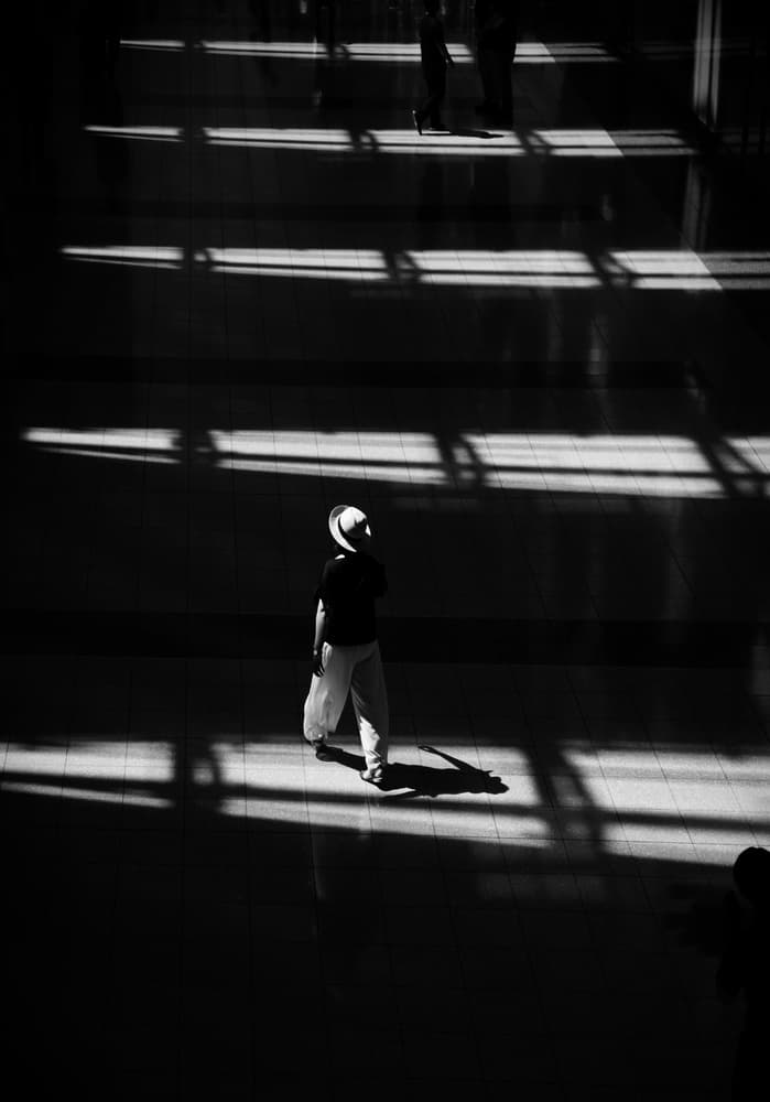 Walking Through Shadows by Reiko kiri — canvas wall art