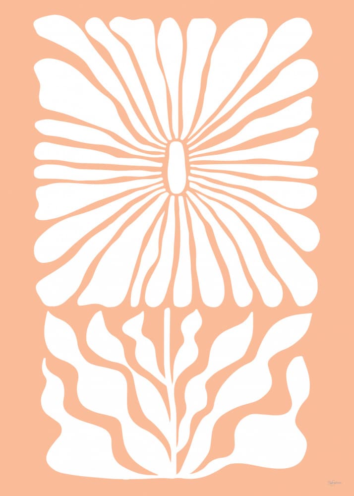 Abstract White Flower by Sue Skellern — canvas wall art