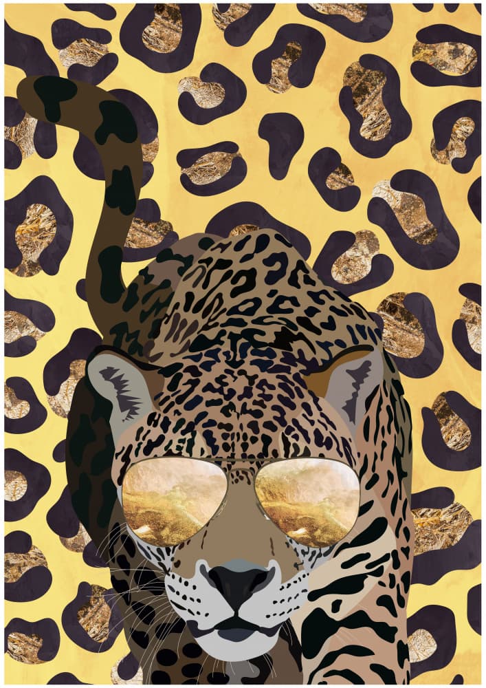 Stylish Leopard Shades by Sarah Manovski — canvas wall art