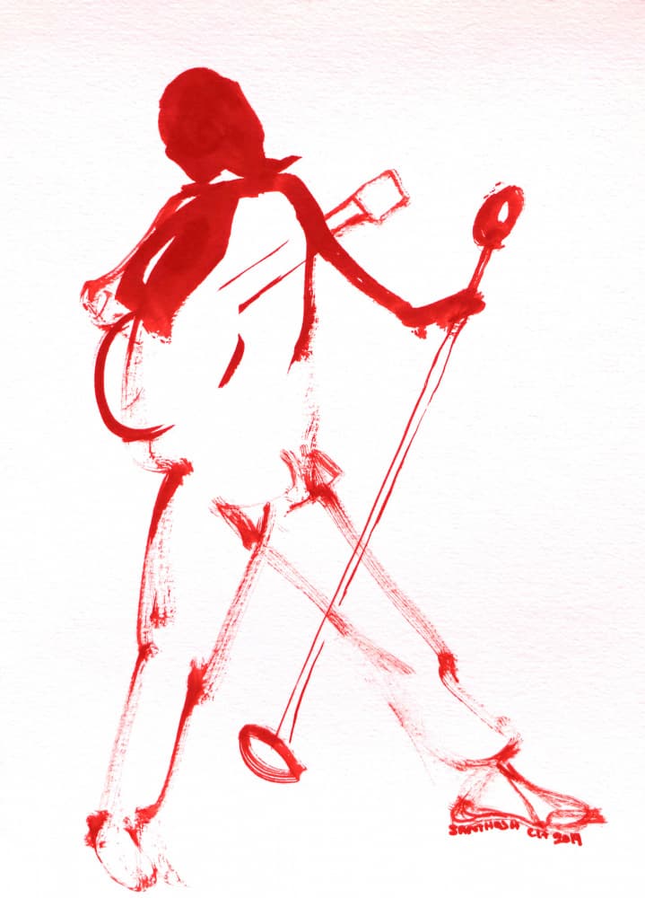 Red Rock Star by Santhosh ch — canvas wall art