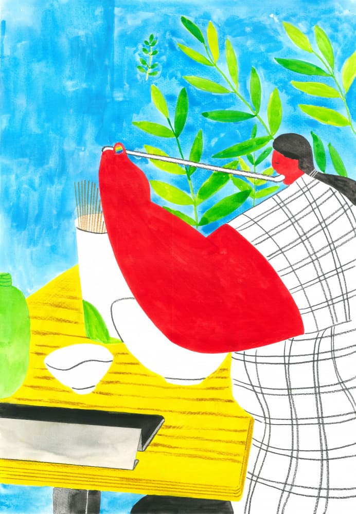 Woman Preparing Meal by Zhigang Zhang — canvas wall art