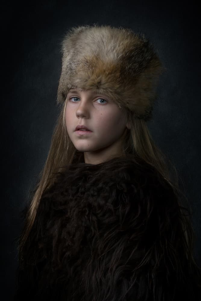 Pensive Child Portrait by Carine Belzon — canvas wall art