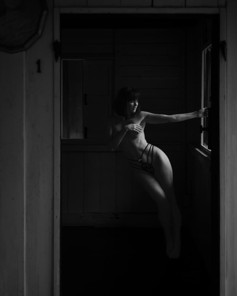 Evocative Window Pose by Dev Sirikulthada — canvas wall art
