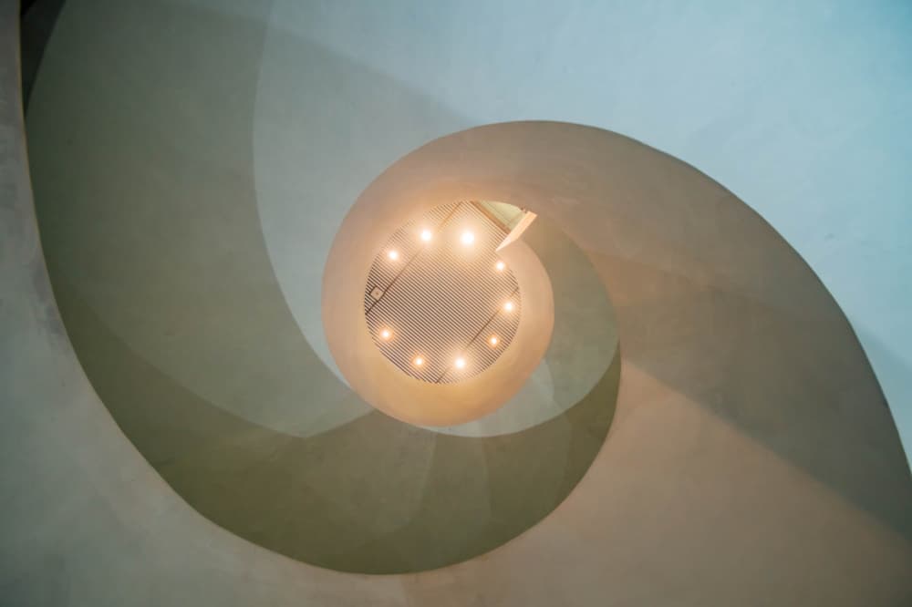 Modern Spiral Ascent by Joshua Raif — canvas wall art