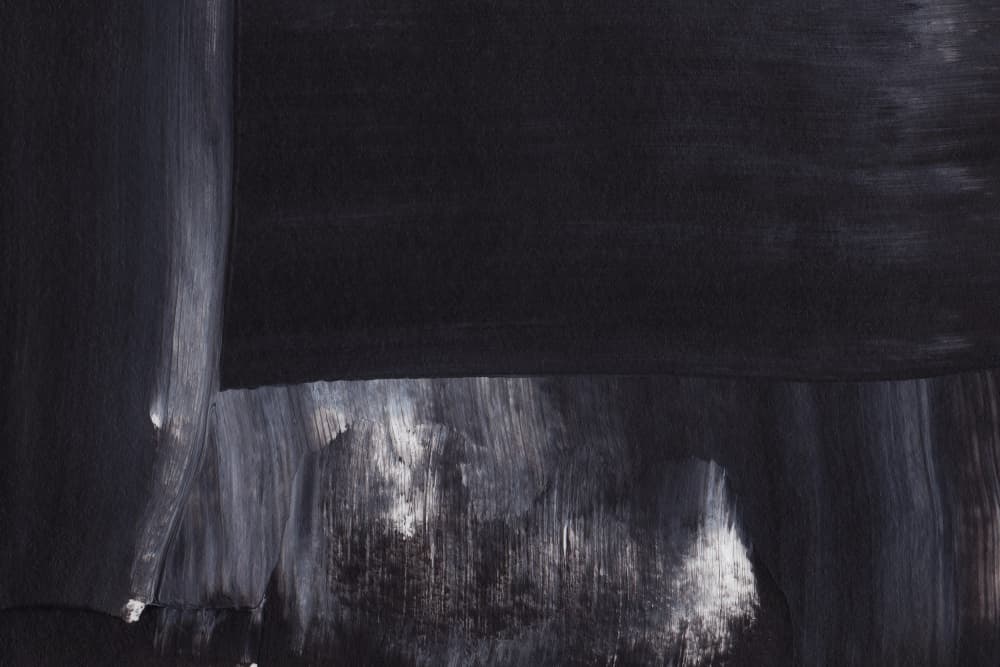 Monochrome Tones With Sweeping Brushstrokes by uplusmestudio — canvas wall art