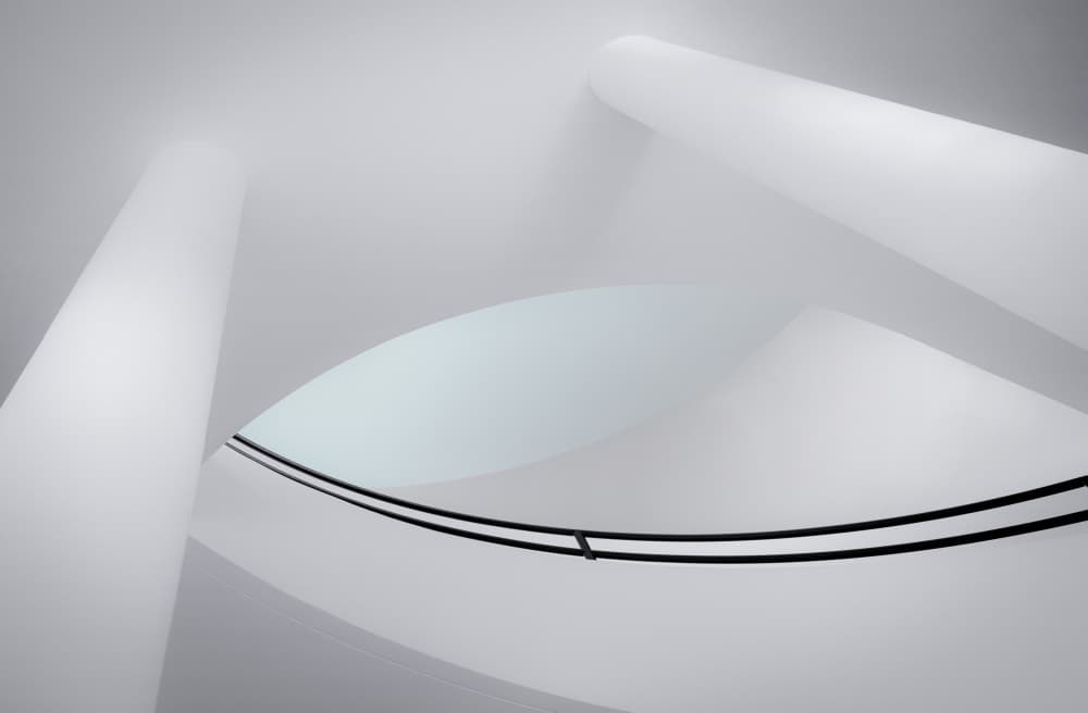 Sleek Architectural Curves by Margit Lisa Pinggera — canvas wall art