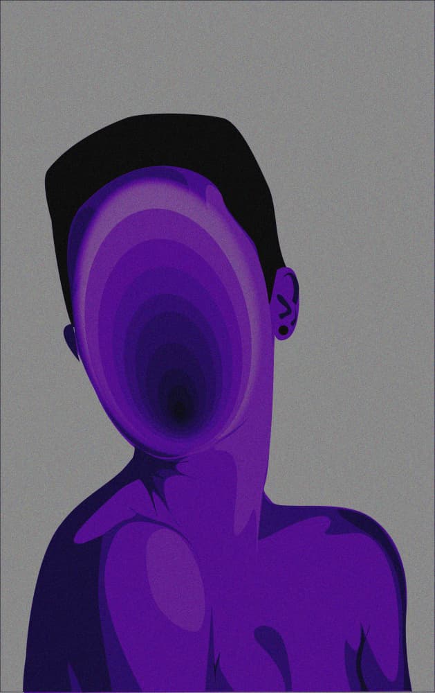 Abstract Purple Void by UMUUNTU — canvas wall art